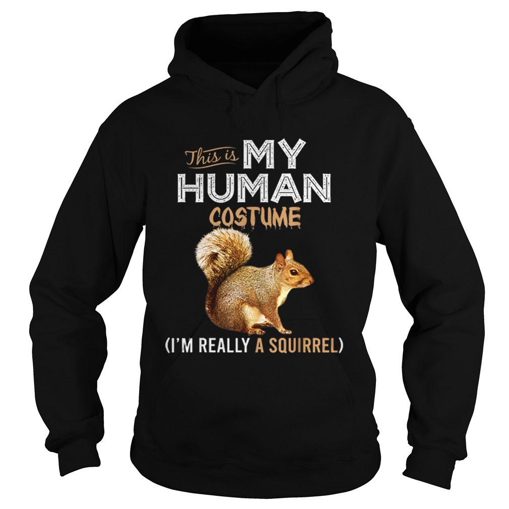 This Is My Human Costume Squirrel Lover Halloween Hoodie