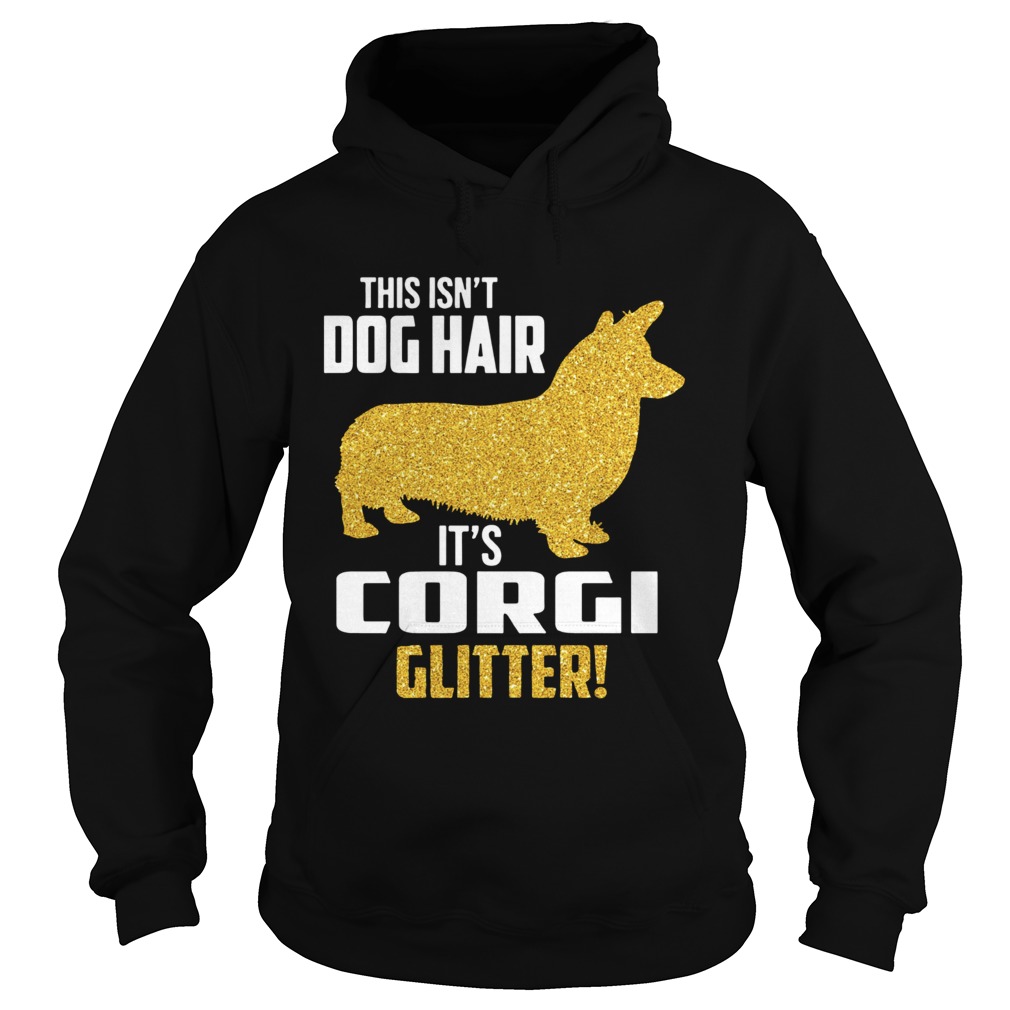 This isnt Dog hair Its Corgi Glitter Hoodie