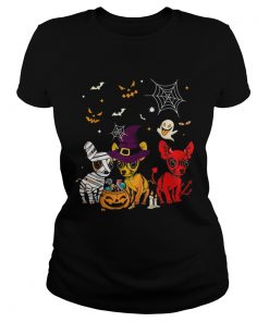 Three Chihuahuas Funny Halloween Gift For Women  Classic Ladies