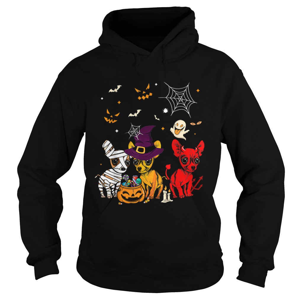 Three Chihuahuas Funny Halloween Gift For Women Hoodie