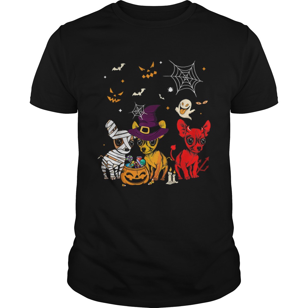 Three Chihuahuas Funny Halloween Gift For Women shirt