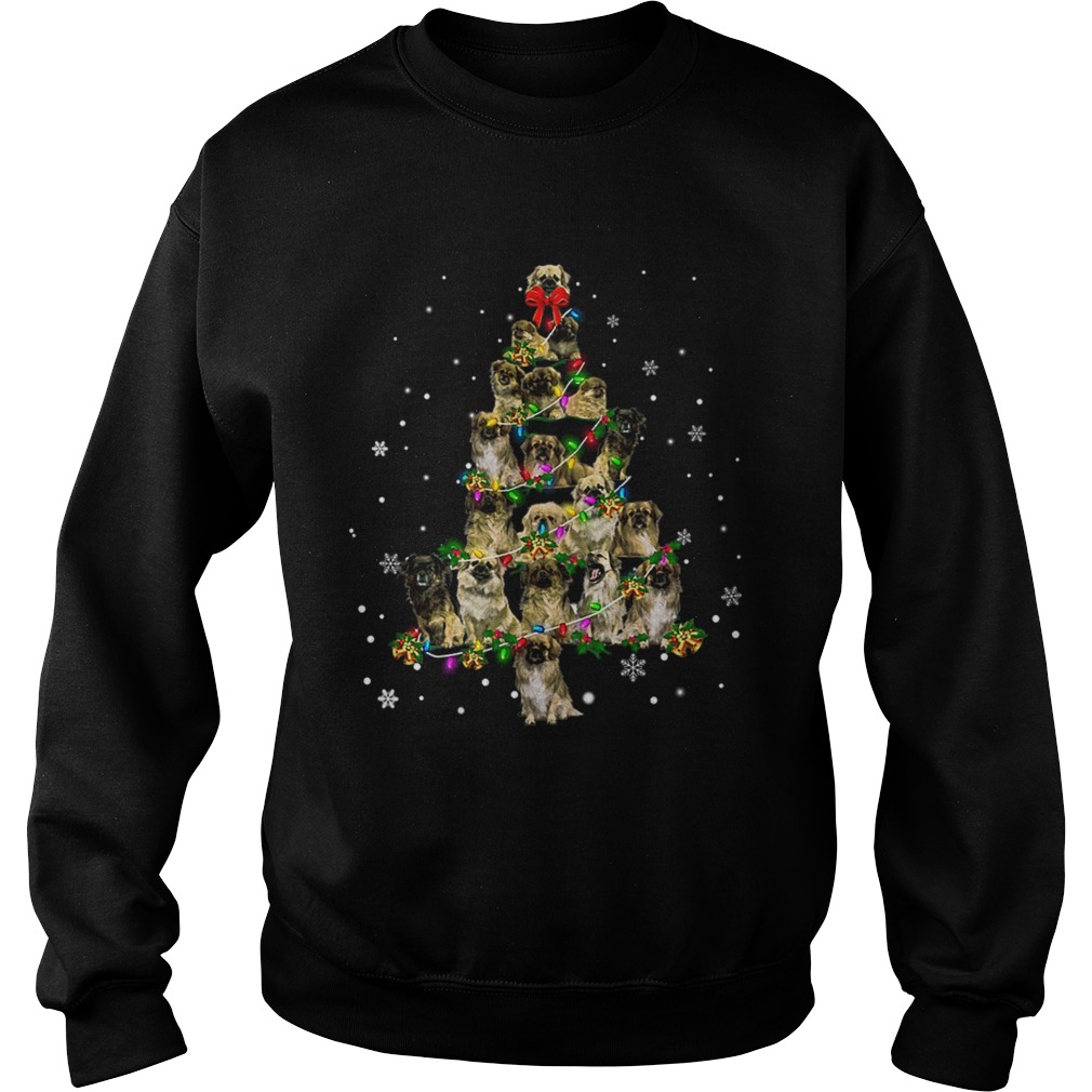 Tibetan Spaniel Christmas Tree TShirt Sweatshirt