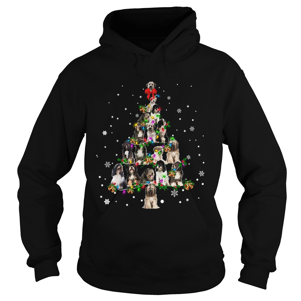 Tibetan Terrier Christmas Tree TShirt Hoodie