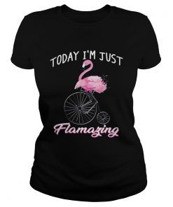 Today Im Just Flamazing Flamingo TShirt Classic Ladies