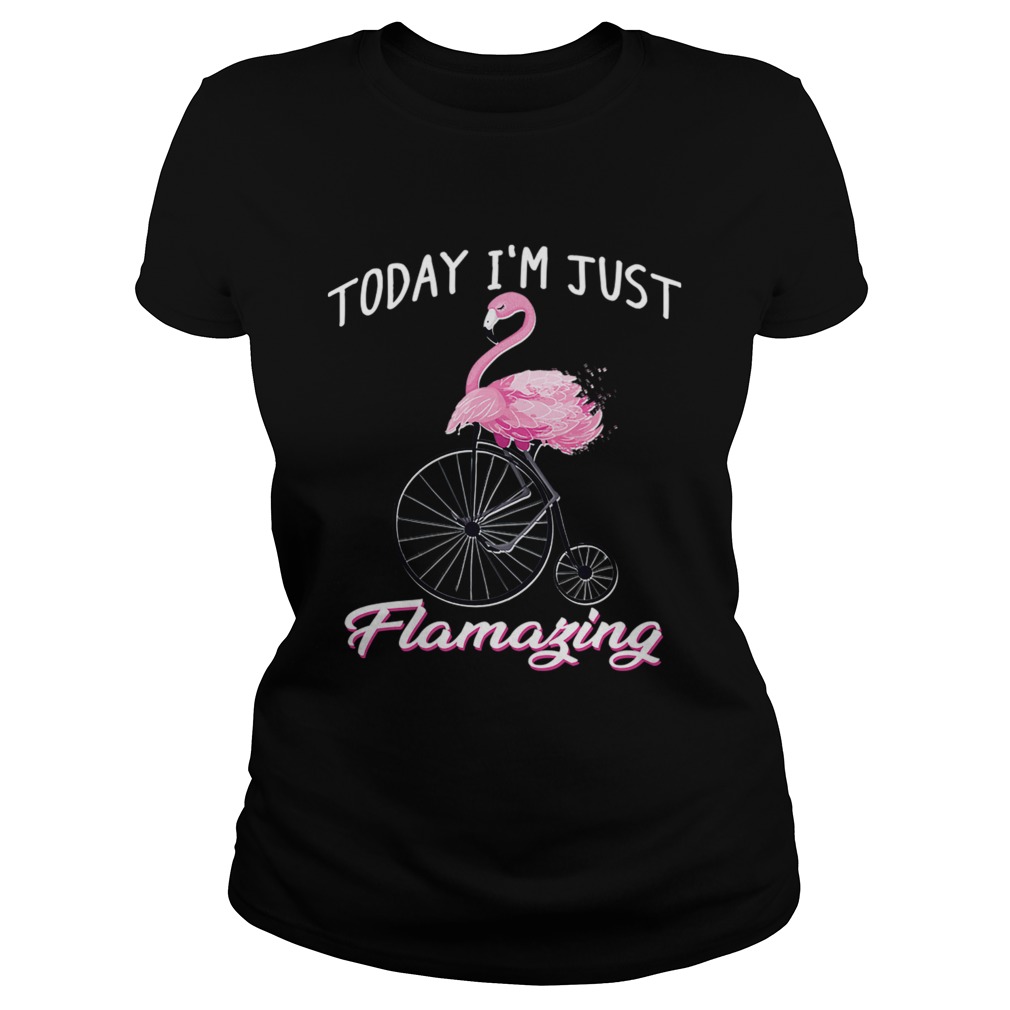 Today Im Just Flamazing Flamingo TShirt Classic Ladies