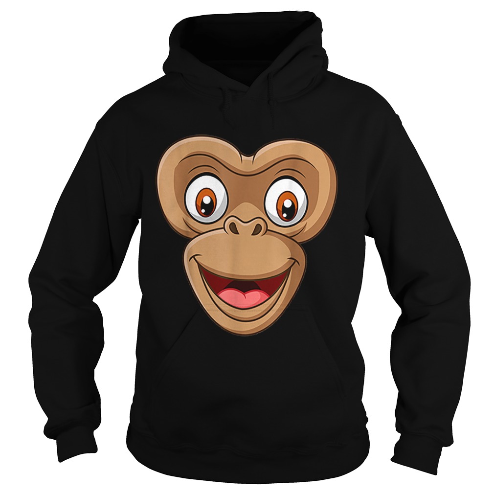 Top Halloween Monkey Face DIY Easy Costume Kids Boys Men Youth Hoodie