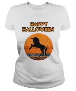 Top Halloween with a beautiful black Unicorn  Classic Ladies