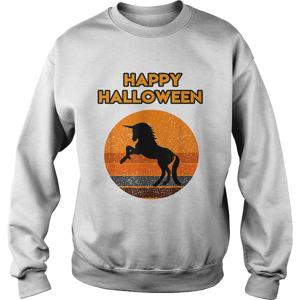 Top Halloween with a beautiful black Unicorn Sweatshirt