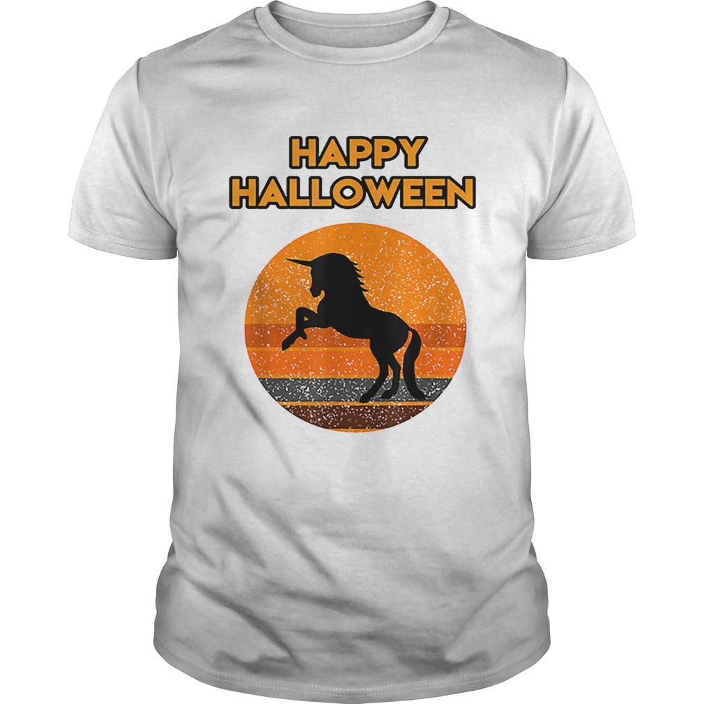 Top Halloween with a beautiful black Unicorn shirt