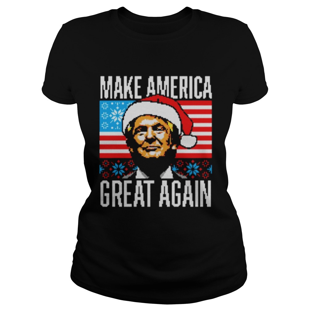 Trump make America great again Christmas Classic Ladies