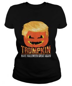 Trumpkin Pumpkin Politics Halloween Ironic Costume Fun Gift  Classic Ladies