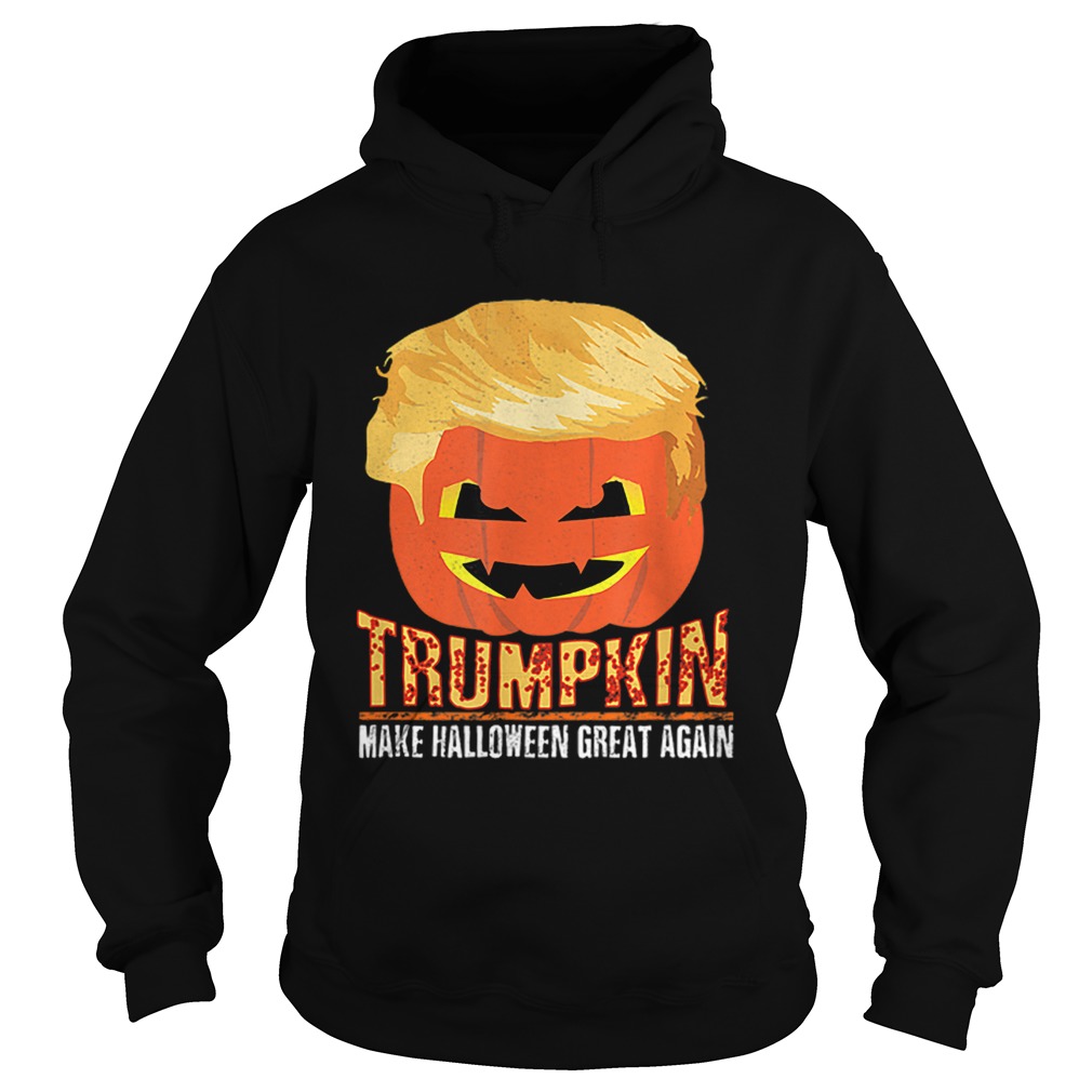 Trumpkin Pumpkin Politics Halloween Ironic Costume Fun Gift Hoodie