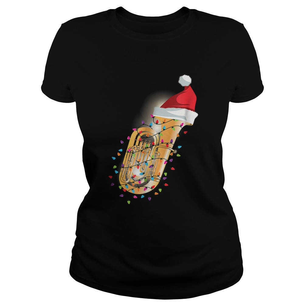 Tuba Christmas Shirt Classic Ladies