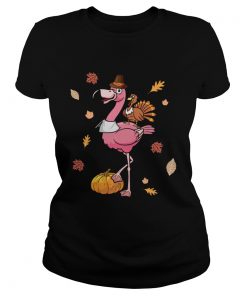 Turkey Flamingo Thanksgiving  Classic Ladies