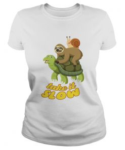 Turtle Take It Slow TShirt Classic Ladies