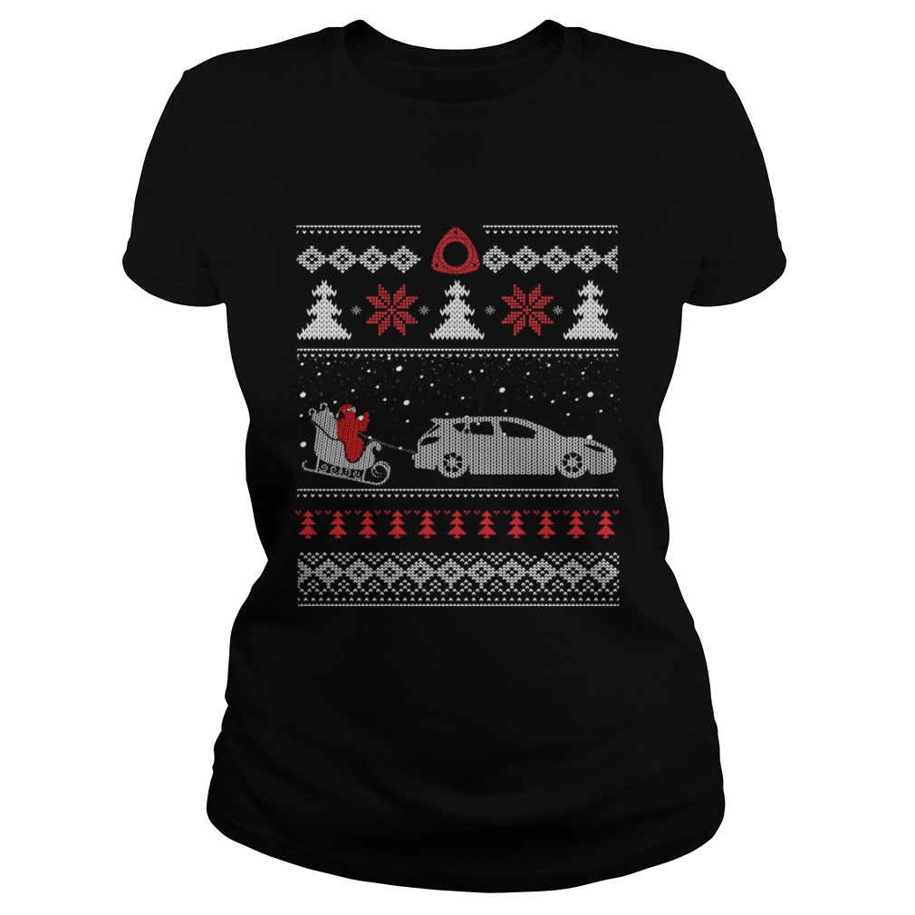 Ugly Car Christmas Shirt Classic Ladies