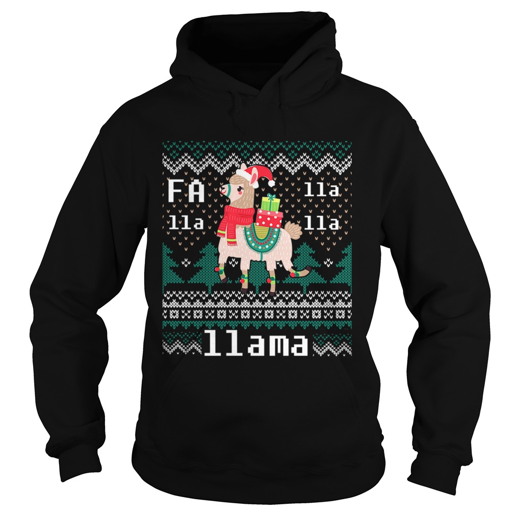 Ugly Christmas Sweater LLama Funny Holiday TShirt Hoodie