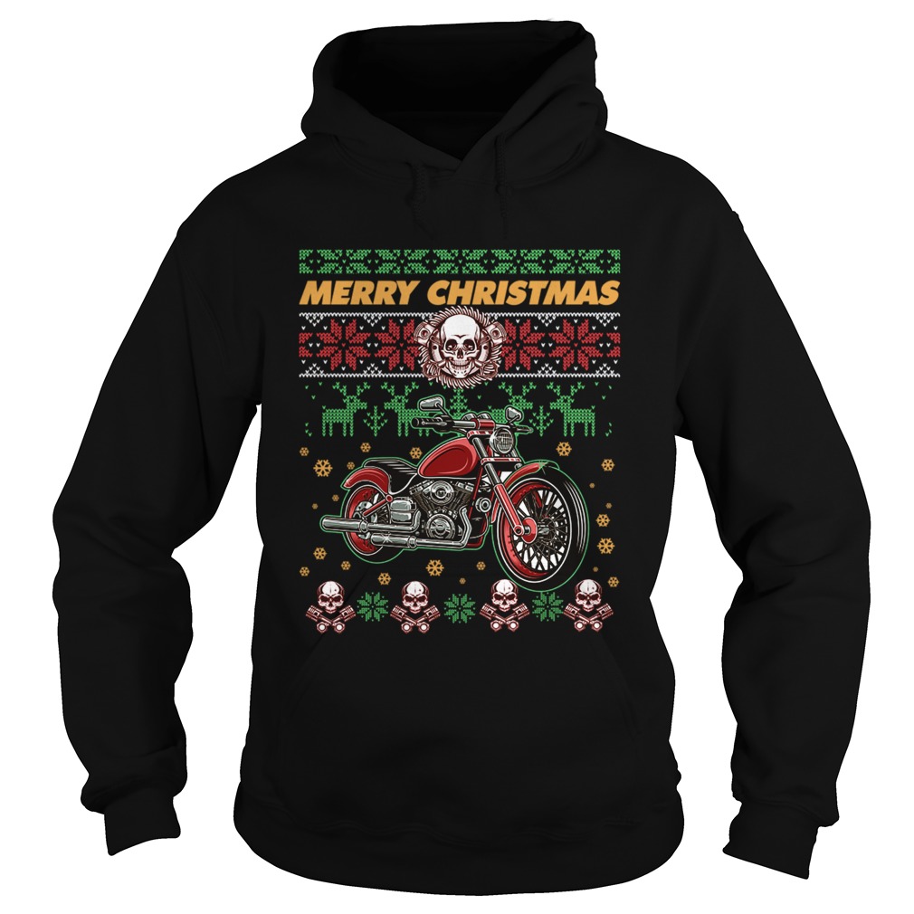 Ugly Christmas Vintage Motorcycle TShirt Hoodie