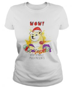 Very Sparkle Much Presents Doge Christmas TShirt Classic Ladies