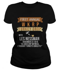 WKRP Turkey Drop TShirt Classic Ladies