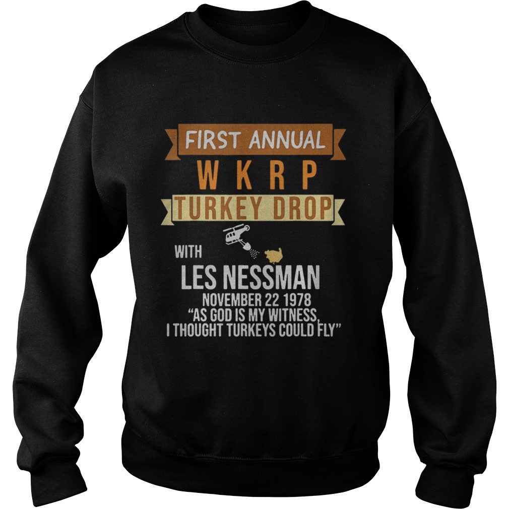 WKRP Turkey Drop TShirt Sweatshirt