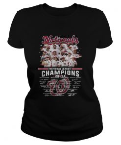 Washington Nationals league champions 2019 signature  Classic Ladies