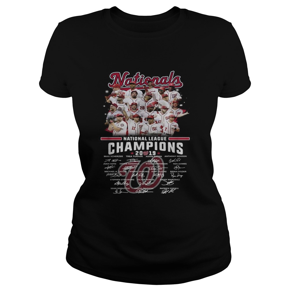 Washington Nationals league champions 2019 signature Classic Ladies