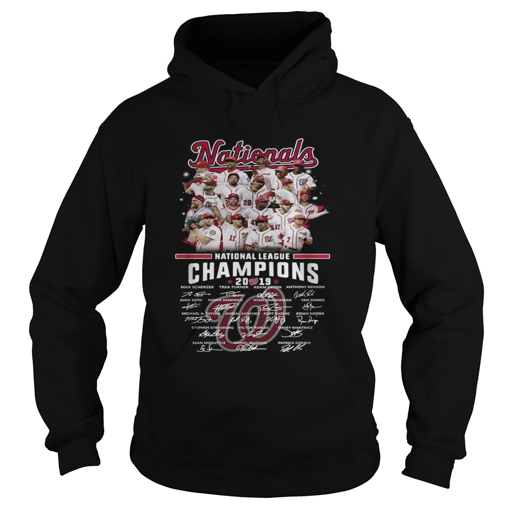 Washington Nationals league champions 2019 signature Hoodie