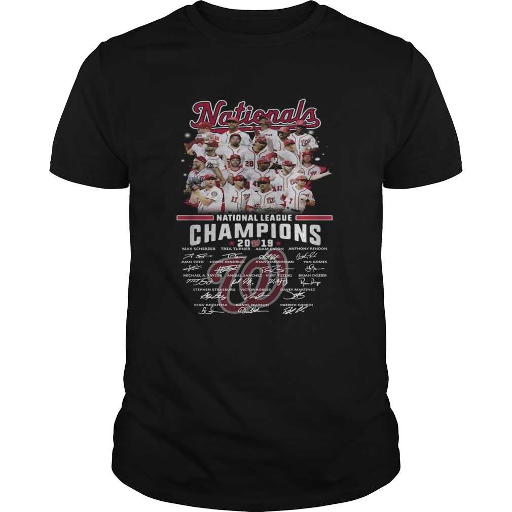 Washington Nationals league champions 2019 signature shirt