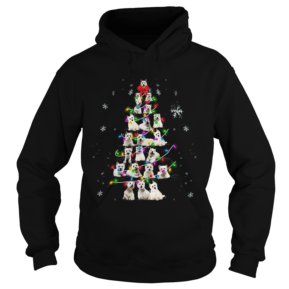 Westie Christmas Tree TShirt Hoodie