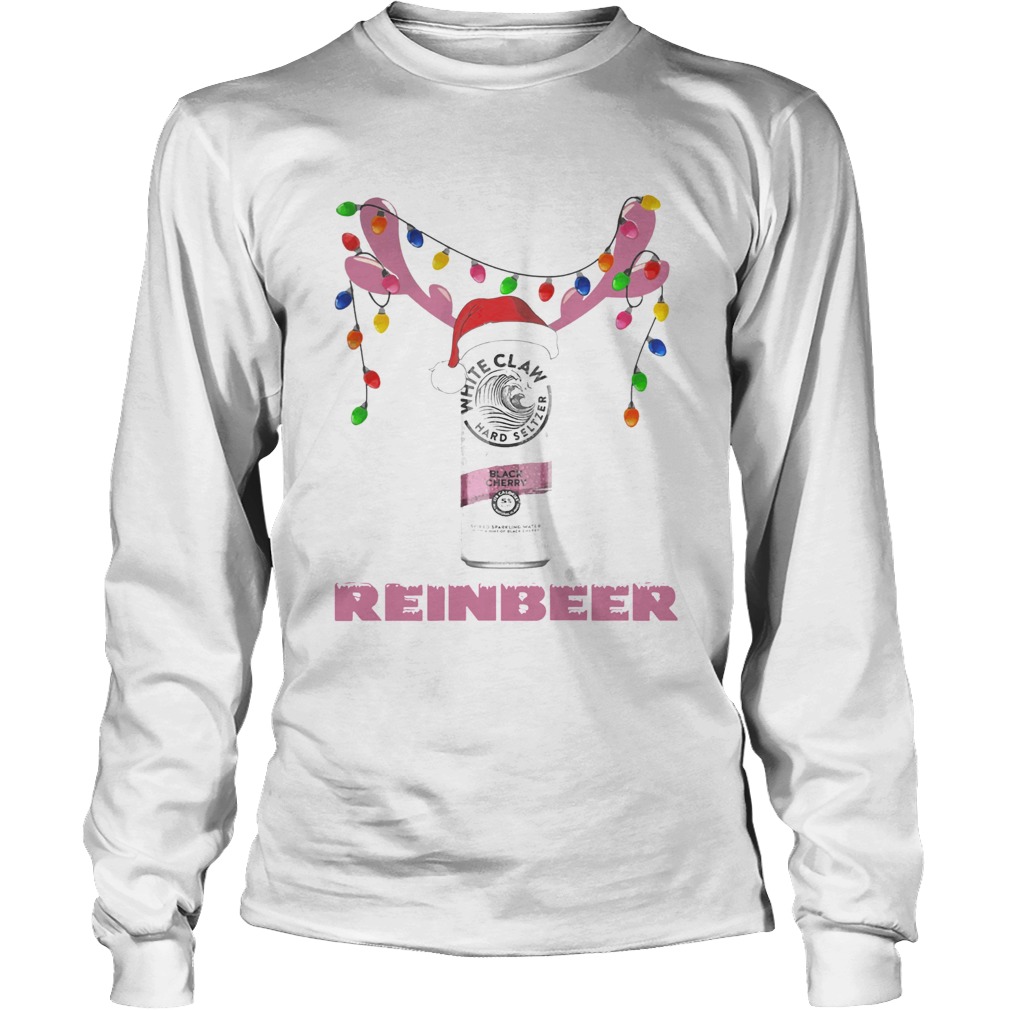 White Claw Black Cherry Reinbeer Light Christmas Shirt LongSleeve