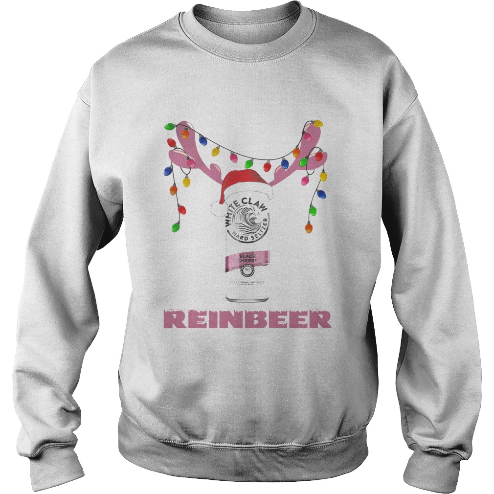 White Claw Black Cherry Reinbeer Light Christmas Shirt Sweatshirt