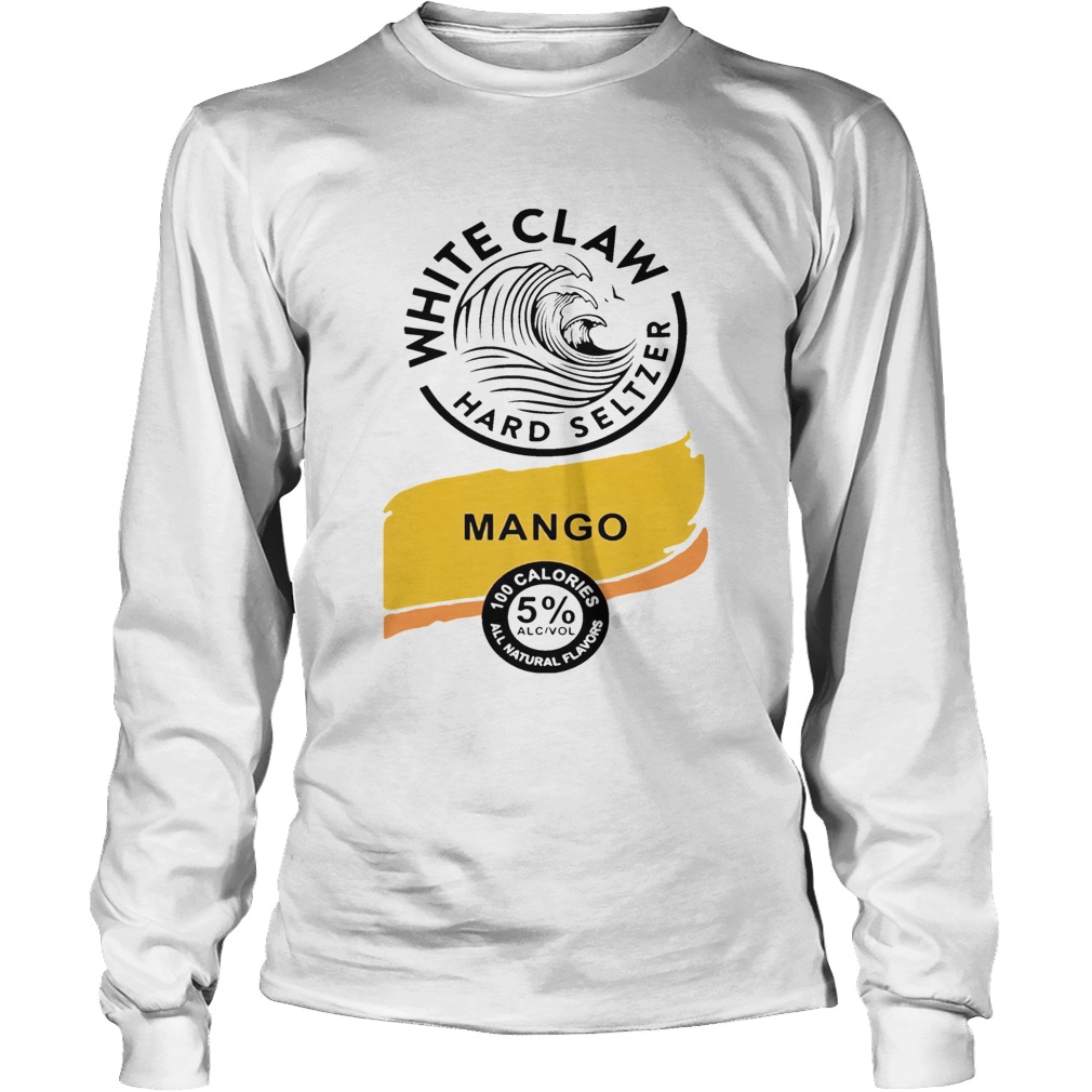 White claw Hard seltzer Mango Halloween Costume LongSleeve