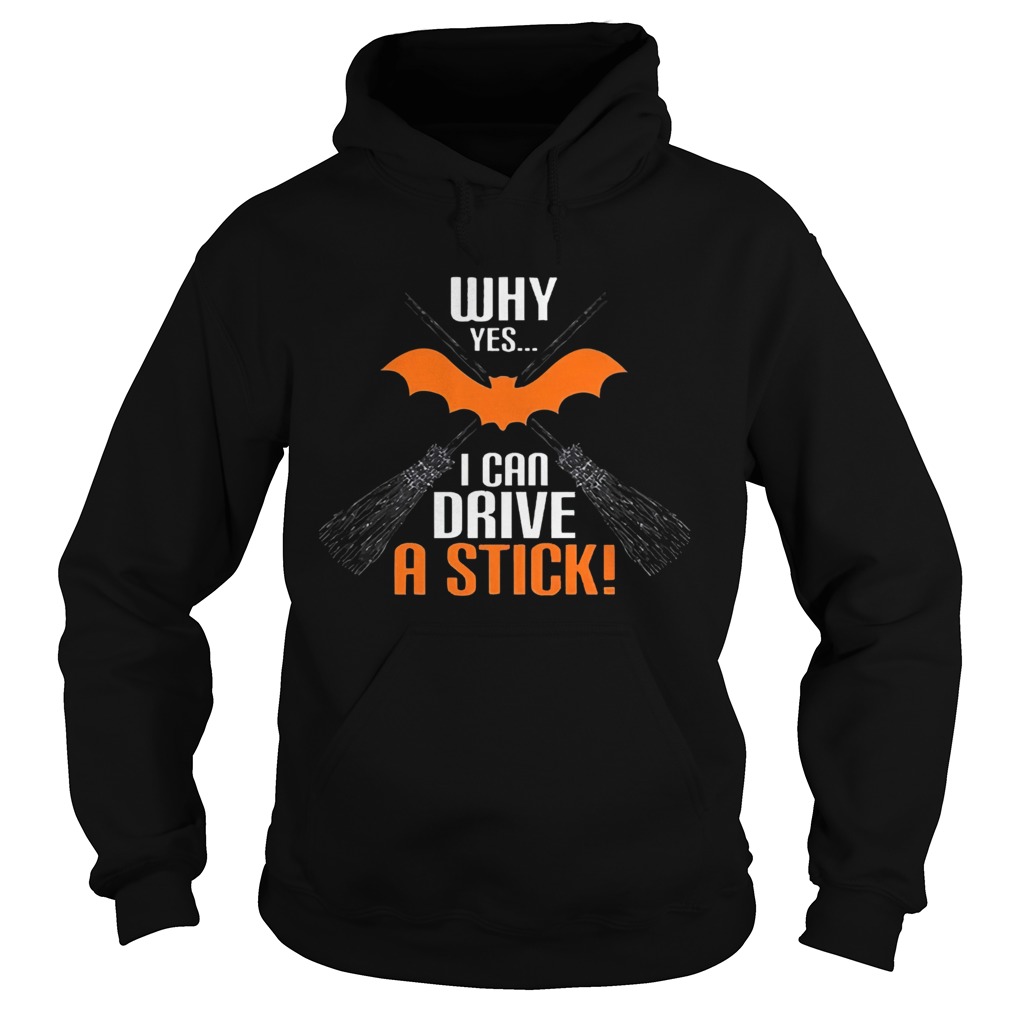 Why Yes I Can Drive A Stick Funny Halloween Hoodie