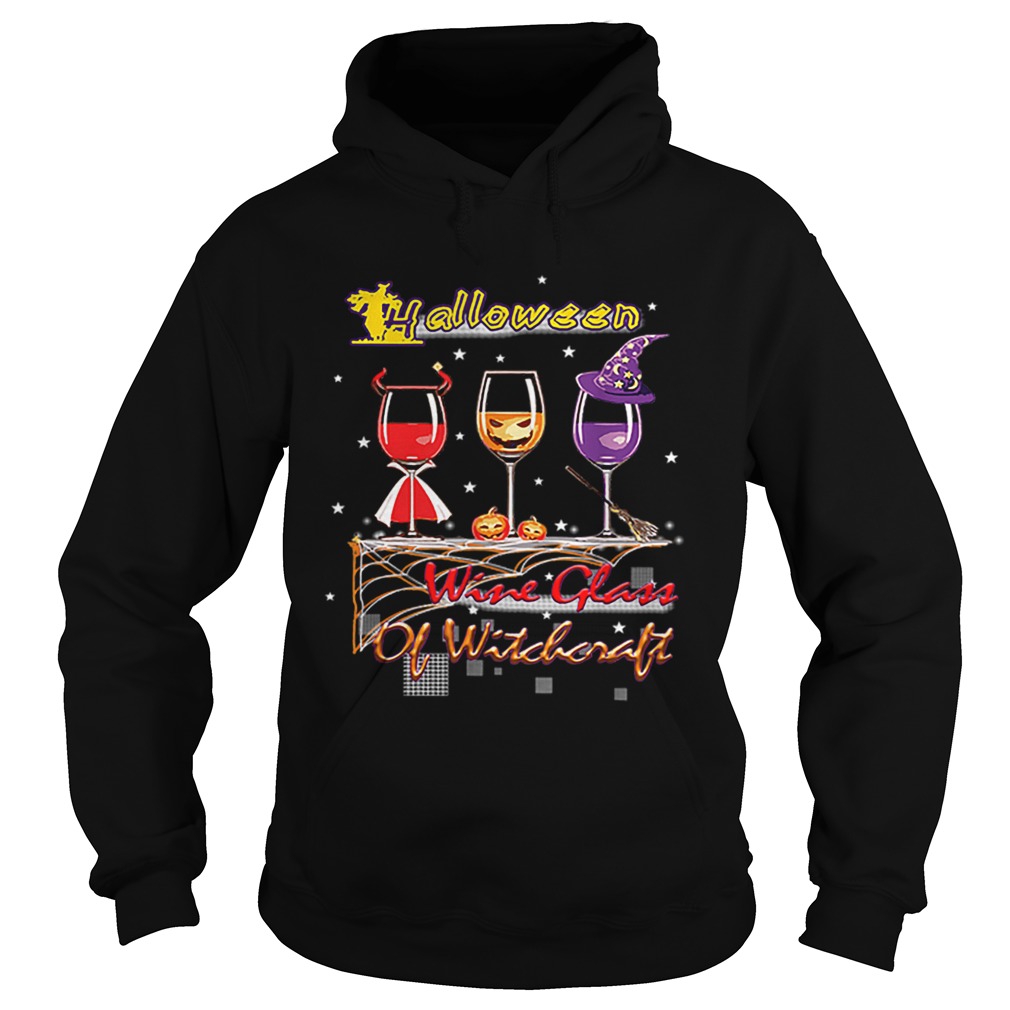 Wine Glass Of Witchcraft Halloween Funny Hoodie