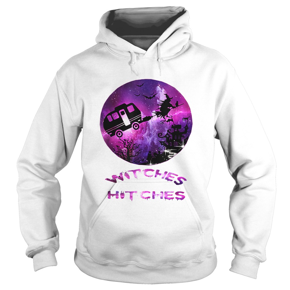 Witches With Hitches Funny Camping Halloween Gift Hoodie