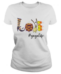 Women Halloween Love YaYalife YaYa Life TShirt Classic Ladies