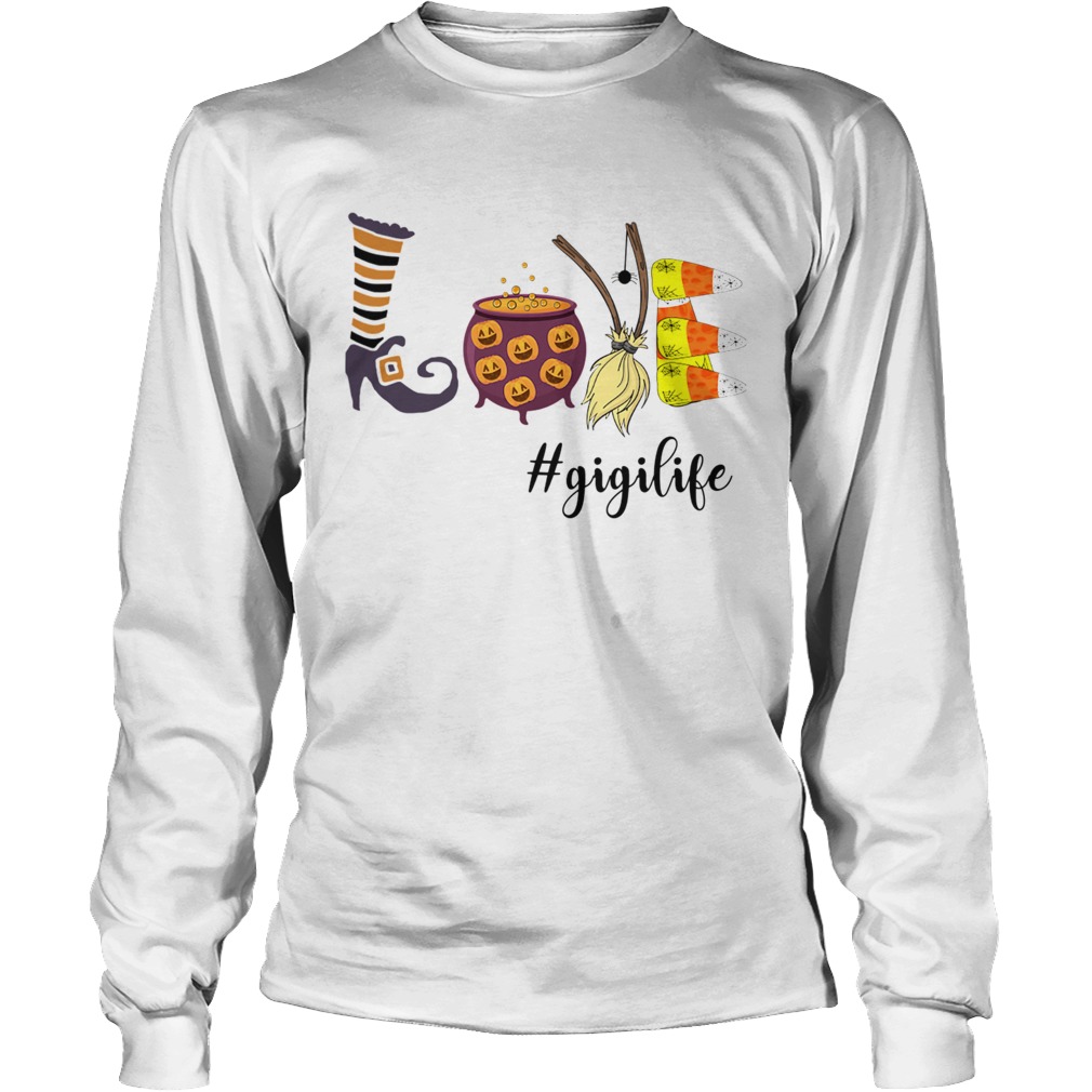 Women Halloween Love gigilife Gigi Life TShirt LongSleeve