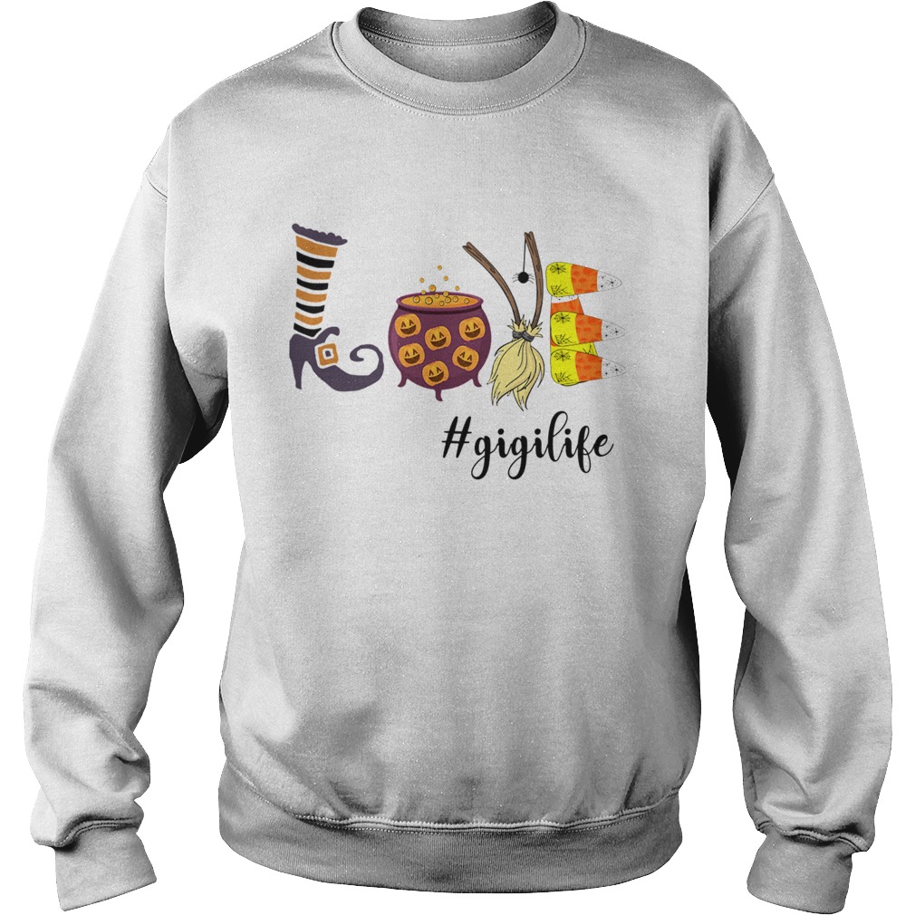 Women Halloween Love gigilife Gigi Life TShirt Sweatshirt