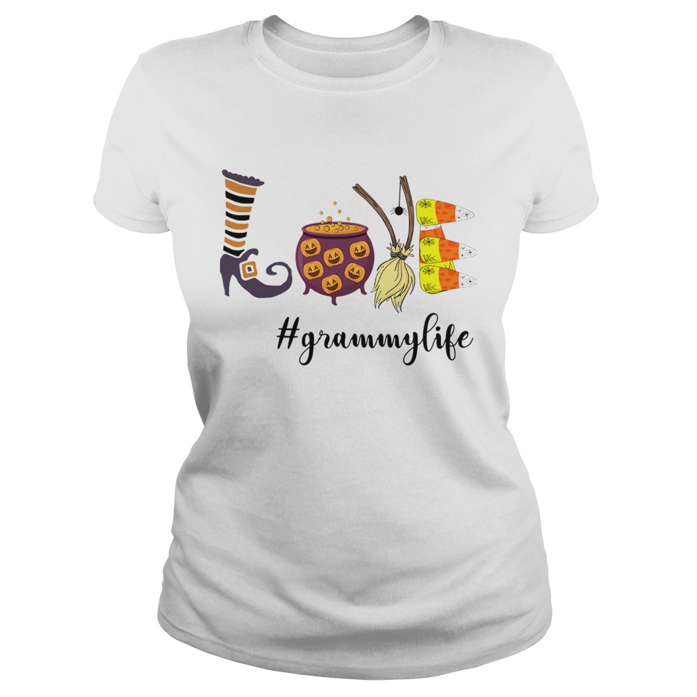 Women Halloween Love grammylife Grammy Life TShirt Classic Ladies