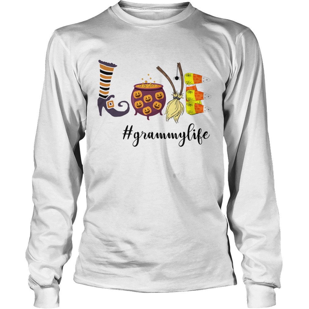 Women Halloween Love grammylife Grammy Life TShirt LongSleeve