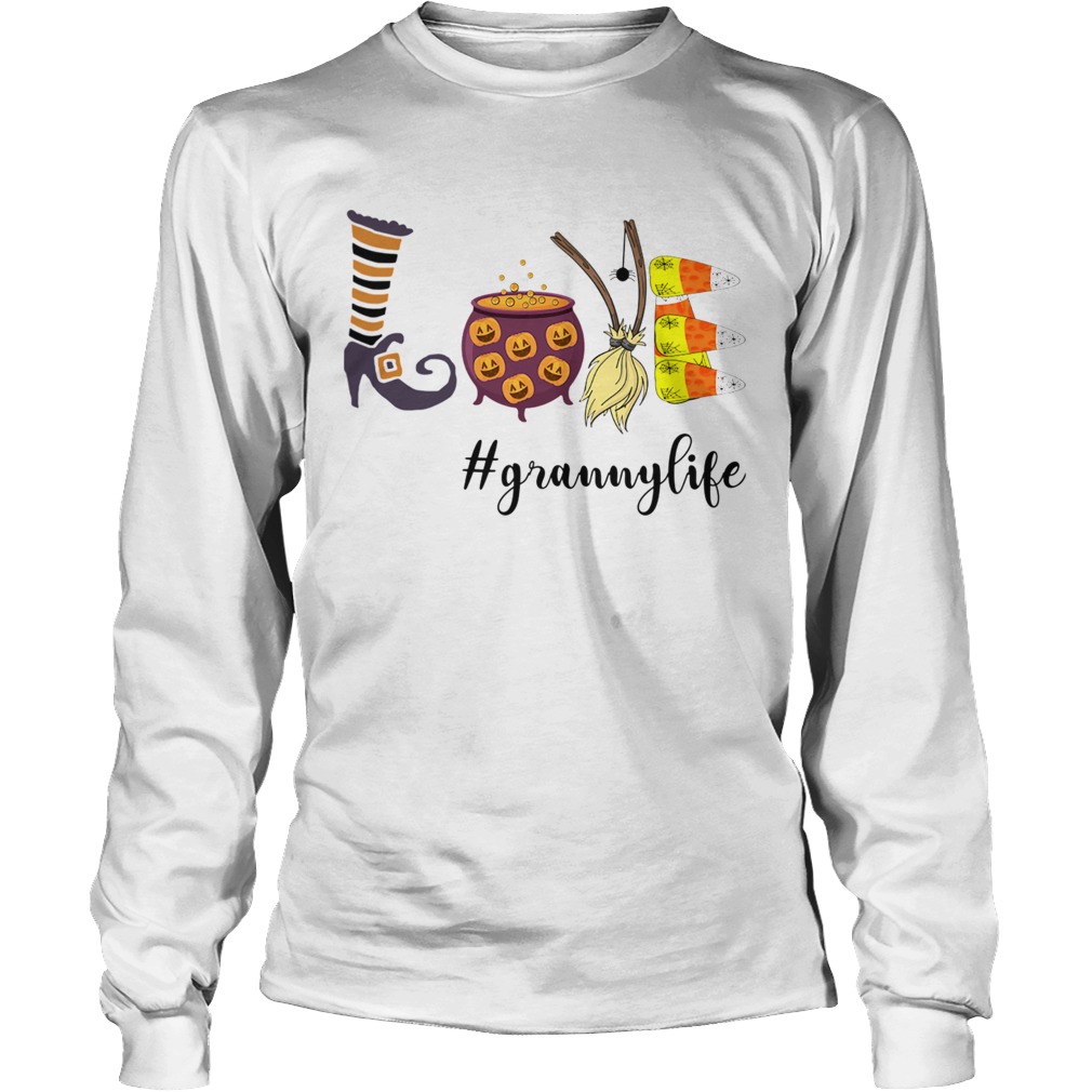 Women Halloween Love grannylife Granny Life TShirt LongSleeve