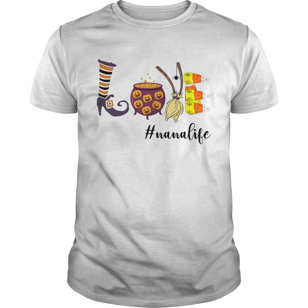 Women Halloween Love nanalife Nana Life TShirt