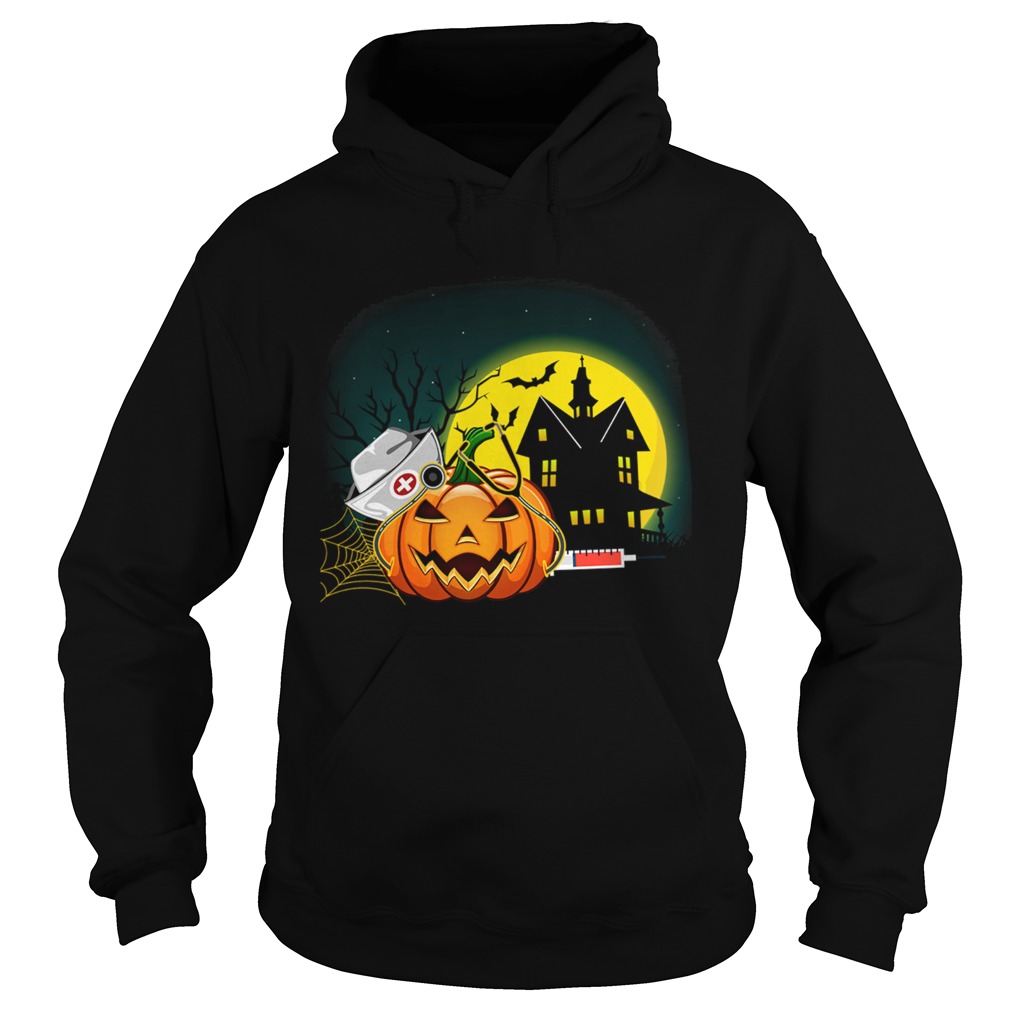 Womens Nurse PumpkinsWomens Halloween Pumpkin Scrubs TShirt Hoodie