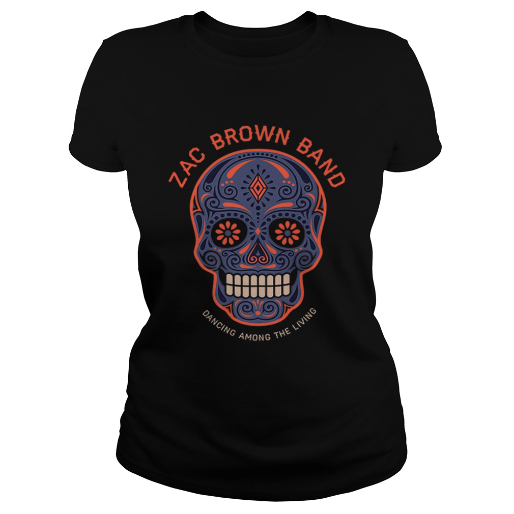 Zac Brown BandSugar Skull Halloween Day of the Dead Classic Ladies