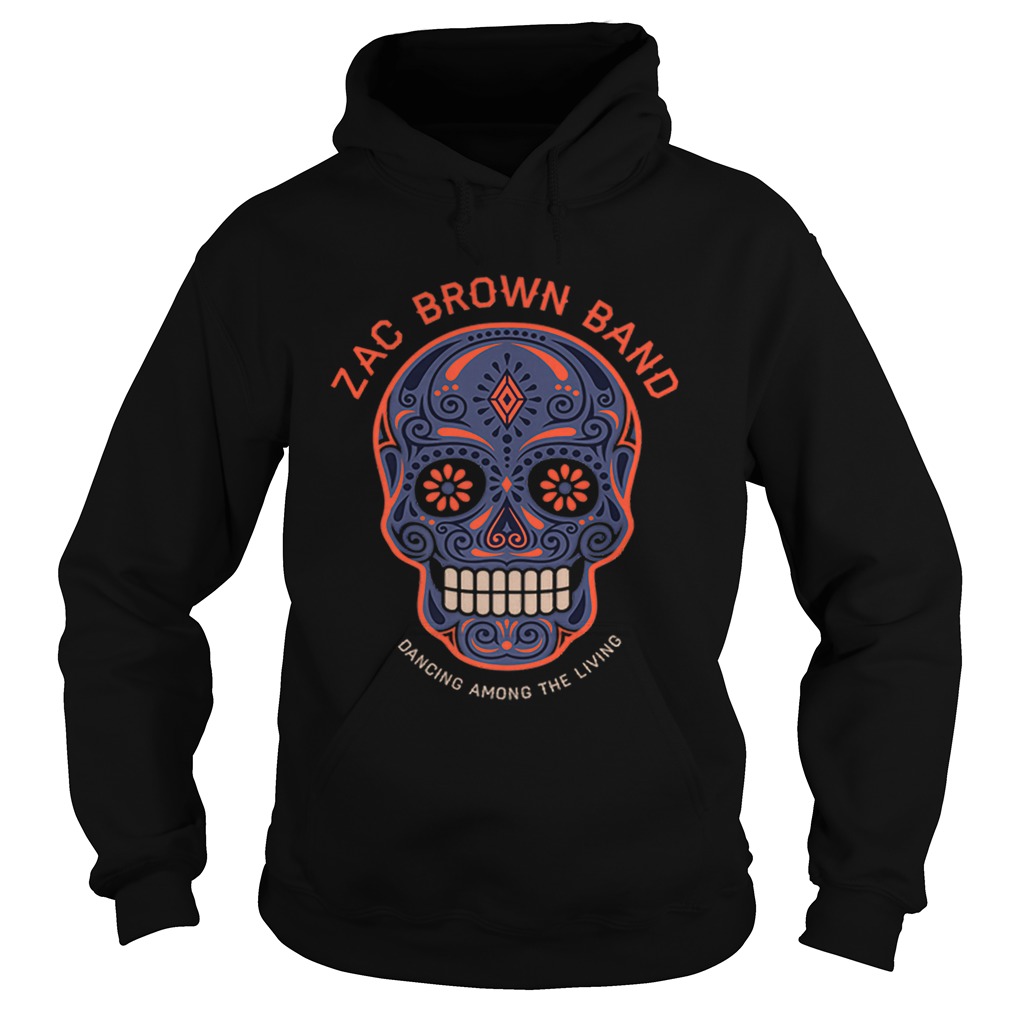 Zac Brown BandSugar Skull Halloween Day of the Dead Hoodie