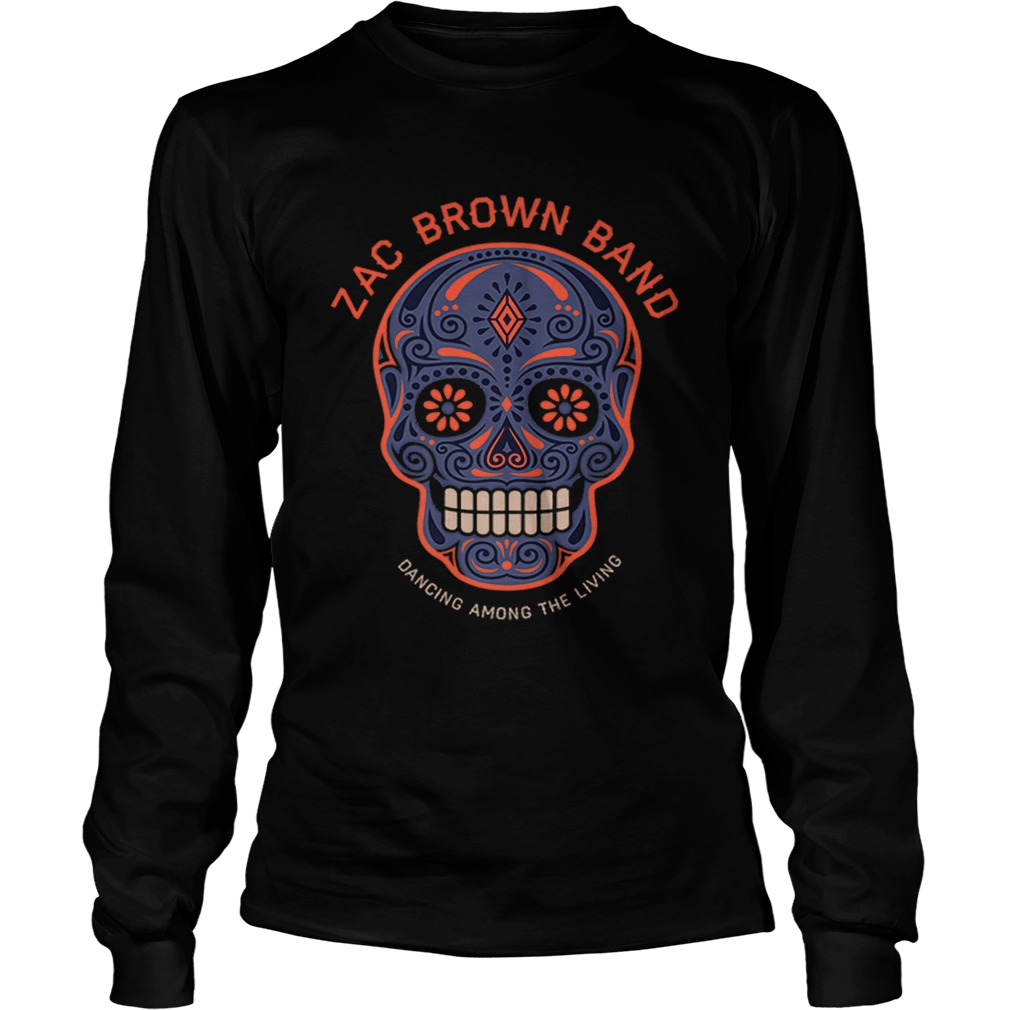 Zac Brown BandSugar Skull Halloween Day of the Dead LongSleeve