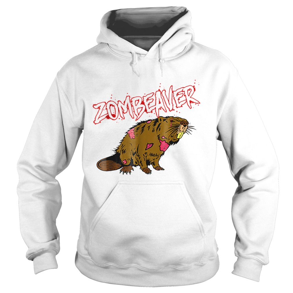 Zombie Animal Zombeaver Wild Life Halloween Tee Hoodie