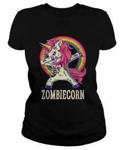 Zombiecorn Zombie Unicorn Dab Dance Halloween Gift  Classic Ladies