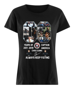 08 years of Captain America 2011 2019 Chris Evans  Classic Women's T-shirt